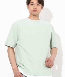 a.v.v (MEN)(アー・ヴェ・ヴェメンズ)/【カットソー+インナーの２点セット】ライトワッフルTシャツ/ライトグリーン