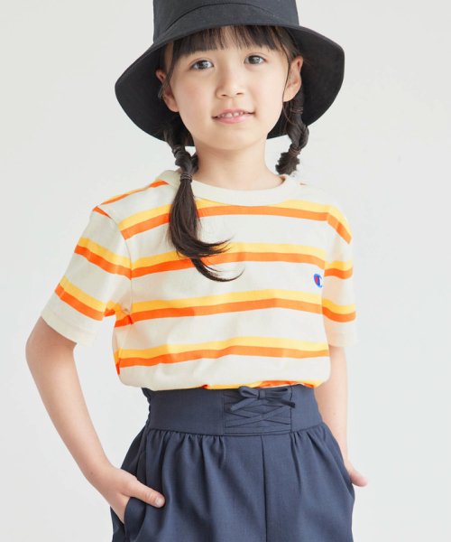 ROPE' PICNIC　KIDS(ロぺピクニックキッズ)/【KIDS】【Champion/チャンピオン】BASIC BORDER JERSEY/キナリ（16）