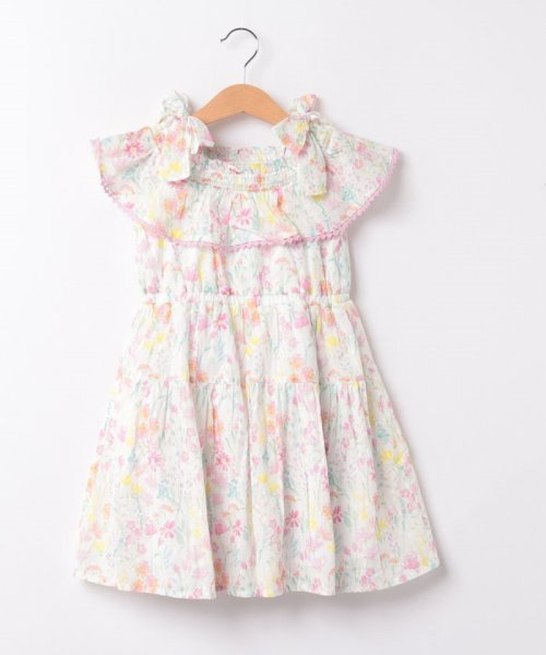 セール】水彩花柄 ワンピース(506055658) | メゾピアノ(mezzo piano  