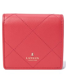 LANVIN COLLECTION(BAG)(ランバンコレクション（バッグ）)/二つ折り財布【クロワゼパース】/レッド