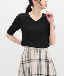 Honeys/汗ジミ軽減半袖ＶネックＴ Tシャツ カットソー 半袖 汗じみ 防止 服 目立たない /506062165