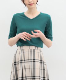 Honeys/汗ジミ軽減半袖ＶネックＴ Tシャツ カットソー 半袖 汗じみ 防止 服 目立たない /506062165