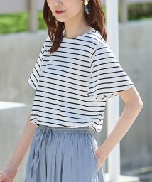 Honeys(ハニーズ)/汗ジミ軽減フレア袖Ｔ Tシャツ カットソー 半袖 汗じみ 防止 服 目立たない 夏 /オフホワイト系1