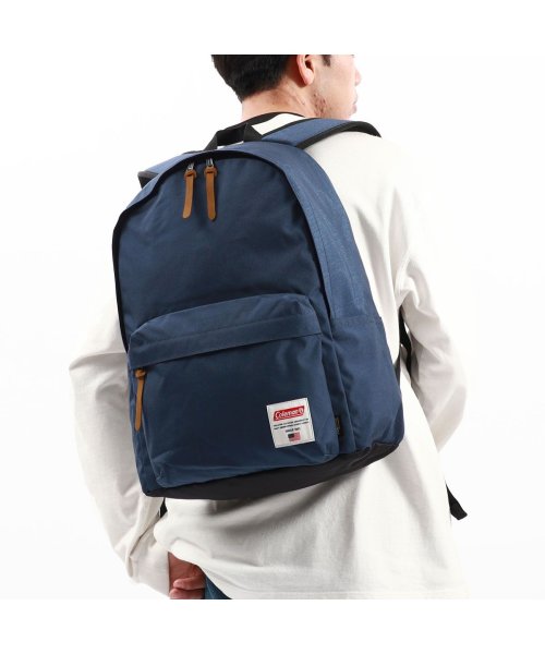 Coleman(Coleman)/公認販売店 コールマン リュック 通学 大容量 Coleman リュックサック スクール 30L 軽量 B4 A4 PC 撥水 アメリカンクラシックOP30/ネイビー