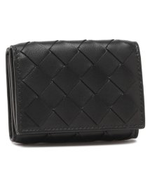 BOTTEGA VENETA/ボッテガヴェネタ 三つ折り財布 イントレチャート ミニ財布 ブラック メンズ レディース ユニセックス BOTTEGA VENETA 609285 VCPP2 /506062972