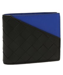 BOTTEGA VENETA/ボッテガヴェネタ 二つ折り財布 イントレチャート ブラック ブルー メンズ BOTTEGA VENETA 619390 VCPQ7 1015/506062973