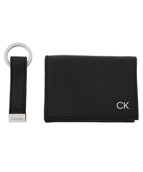 Calvin Klein(カルバンクライン)/カルバンクライン カードケース キーホルダー ギフトセット ブラック メンズ CALVIN KLEIN 31CK330017 001/その他