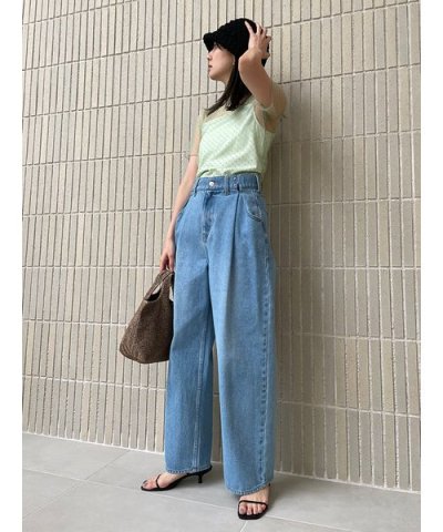 【WEB限定サイズあり】タックワイドデニムパンツ