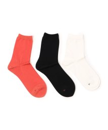 TOMORROWLAND GOODS(TOMORROWLAND GOODS)/babaco 3PAIRS OF SOCK/36レッド系