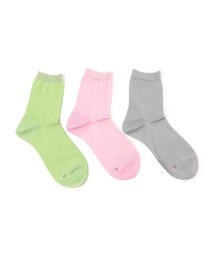 TOMORROWLAND GOODS(TOMORROWLAND GOODS)/babaco 3PAIRS OF SOCK/54グリーン系