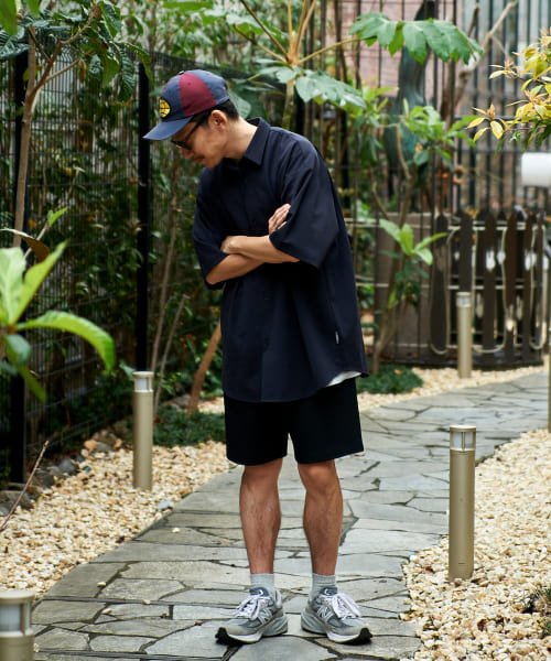 URBAN RESEARCH(アーバンリサーチ)/FUNCTIONAL WIDE SHORT－SLEEVE SHIRTS/NAVY