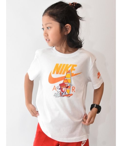 NIKE(NIKE)/キッズ(105－120cm) Tシャツ NIKE(ナイキ) NKB NIKE AIR SS TEE/WHITE
