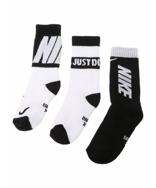 NIKE(NIKE)/ソックス(14－21cm) NIKE(ナイキ) NHN HBR SPORT 3PK CREW/BLACK