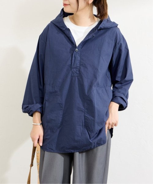 JOURNAL STANDARD(ジャーナルスタンダード)/【HTS / エイチティーエス】60s Cotton Poplin hooded  shirt:シャツ/ネイビー