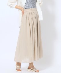SHOO・LA・RUE/【歩くたび揺れる】上品な透け感カラーボイルスカート/506063641