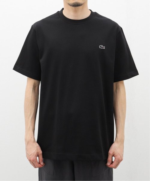 EDIFICE(エディフィス)/LACOSTE (ラコステ) Heavy Pique T－Shirt TH5830－99/ブラック