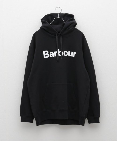 417 EDIFICE(フォーワンセブン　エディフィス)/BARBOUR (バブアー) Basic sweat hoodie 241MOLG002/ブラック