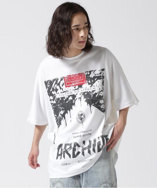 LHP(エルエイチピー)/DankeSchon/ダンケシェーン/CIGARETTE DOLMAN S/S Tシャツ/ホワイト