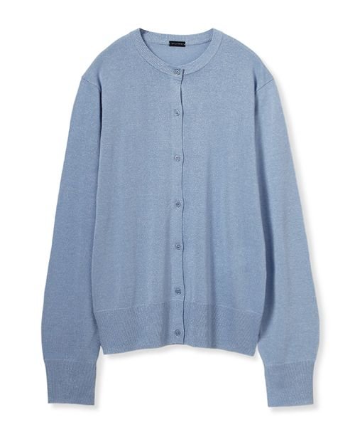  【WEB限定カラー】SET UPラメニットクルーネックカーディガン