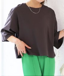 ad thie/ワイドシルエット ショート丈Tシャツ/505938004