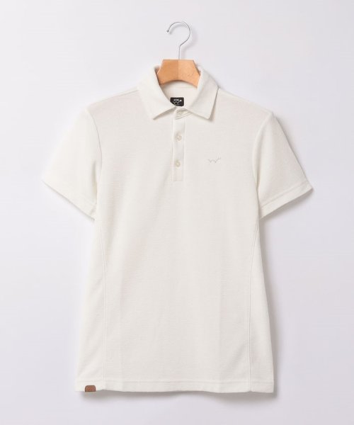 EDWIN(EDWIN)/#EDWIN GOLF          H/S PILE POLO WHITE/ホワイト