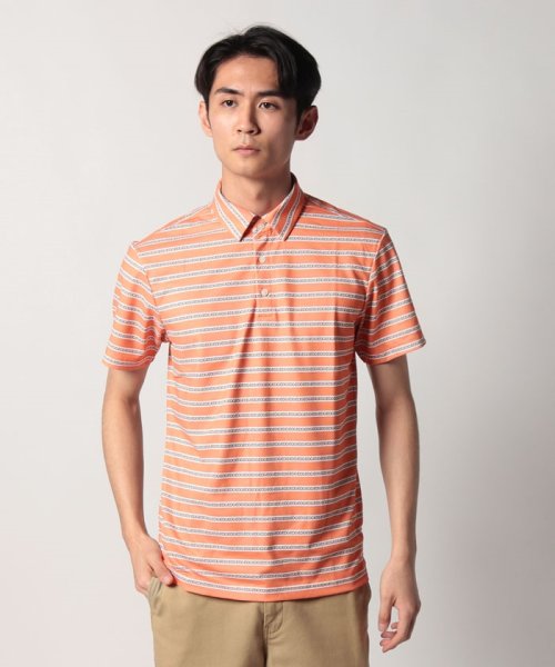 EDWIN(EDWIN)/#EDWIN GOLF H/S      BORDER POLO ORANGE/オレンジ