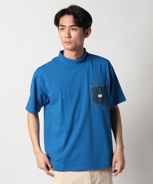 Lee(Lee)/#LEE GOLF            MOCKNECK TEE/ブルー