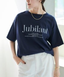 le.coeur blanc(ルクールブラン)/JubilantロゴTシャツ/ネイビー