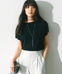 NIJYUSANKU（LARGE SIZE）(２３区（大きいサイズ）)/【新色追加/洗える】レーヨンポリエステルストレッチ プルオーバー ニット/ブラック系