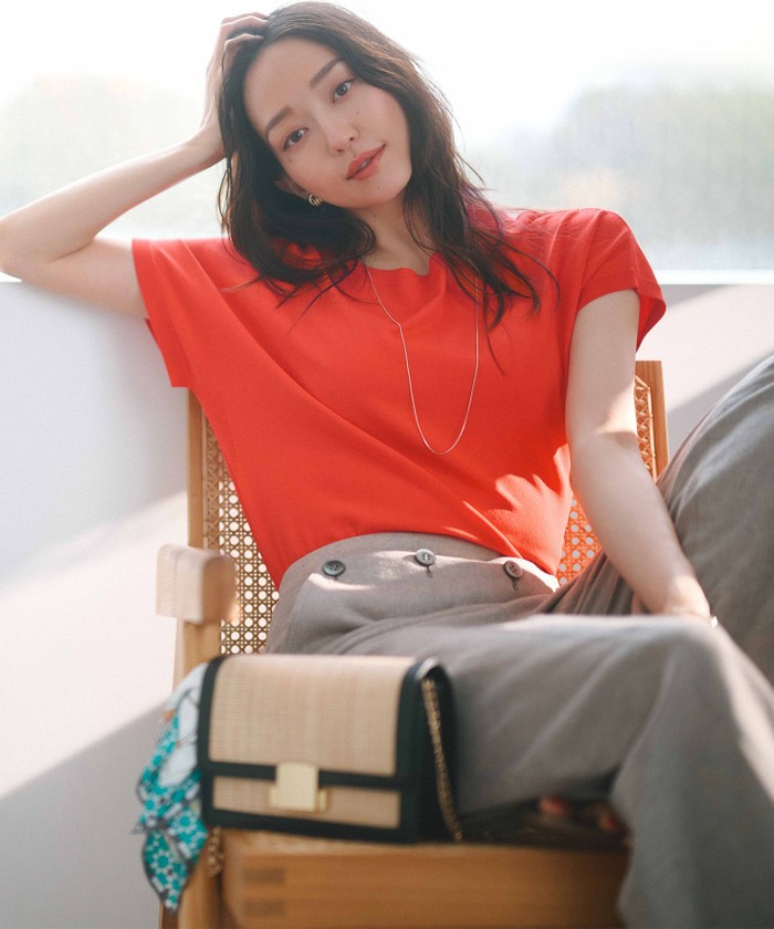 オレンジ系｜ニット・セーター｜23区 (Lサイズ)(ニジュウサンク L