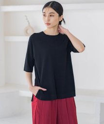 la.f...(ラ　エフ)/VIS Tシャツニットプルオーバー≪手洗い可能≫/ブラック