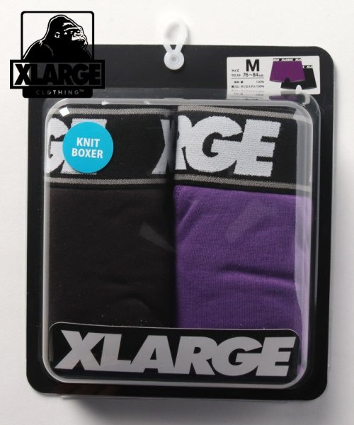XLARGE(エクストララージ)/XL　無地2Pセット/パープル