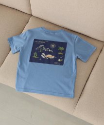 COMME CA ISM KIDS(コムサイズム（キッズ）)/アロハ柄プリント Tシャツ/ブルー