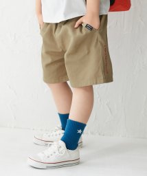 devirock(デビロック)/【なつこさんコラボ】防汚 ツイル ハーフパンツ 子供服 キッズ ベビー 男の子 女の子 ボトムス ハーフパンツ ショートパンツ /ダークベージュ