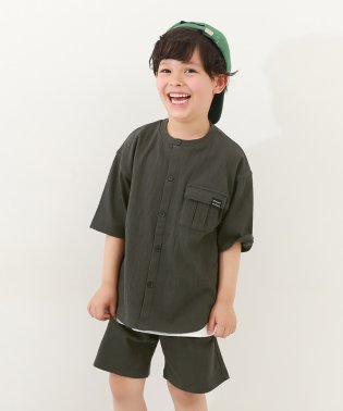 devirock/【なつこさんコラボ】防汚 シャーリング天竺 セットアップ 子供服 キッズ ベビー 男の子 女の子 セットアップ オールインワン /506052947