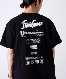 GLOSTER(GLOSTER)/【UNIVERSAL OVERALL/ユニバーサルオーバーオール】100th LIMITED プリントTシャツ/ブラック