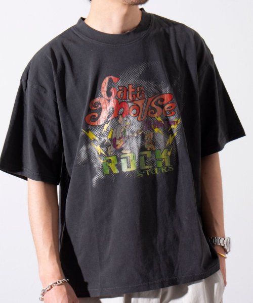 GLOSTER(GLOSTER)/【Disney】【TOM&JERRY】【WILD SPEED】 ピグメント加工 プリントTシャツ/ブラック系その他4