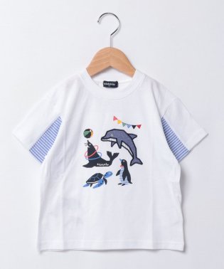 kladskap/海のいきものアップリケ半袖Tシャツ/506061260