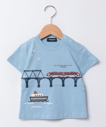 kladskap/電車と鉄橋半袖Tシャツ/506061264