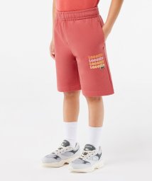 LACOSTE KIDS(ラコステ　キッズ)/オーガニックコットン 裏パイル BOYS4連ロゴ入りスウェットショーツ/ローズ