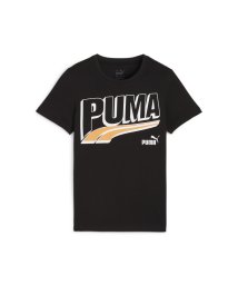 PUMA(プーマ)/キッズ ボーイズ ESSプラス MID 90s ロゴ グラフィック 半袖 Tシャツ 120－160cm/PUMABLACK
