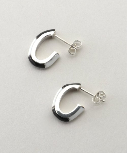 Spick & Span(スピック＆スパン)/BASENOTES / ベースノート bi－color earrings BN－P029/ブラックA