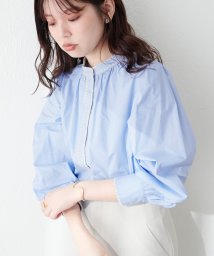 NICE CLAUP OUTLET/【every very niceclaup】はまぐり刺繍配色ギャザーブラウス/506064463