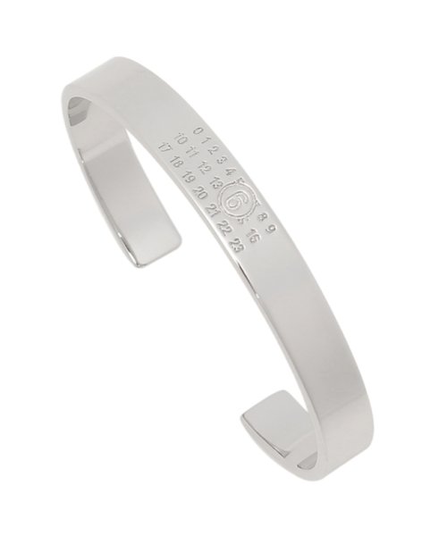 エムエムシックス メゾンマルジェラ バングル ナンバリングロゴ シルバー レディース MM6 Maison Margiela SM6UY0061 P6469 9 メゾンマルジェラ MM6 Maison Margiela エムエムシックス バングル ナンバリングロゴ シルバー レディース SM6UY0061 P6469 約10号 約12号