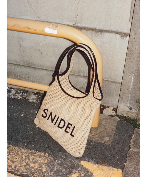 SNIDEL ジュートロゴトートバッグ 新品タグ付き