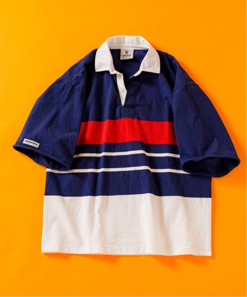 417 EDIFICE(フォーワンセブン　エディフィス)/BARBARIAN 417別注 RUGBY SHIRT H/S/ネイビー