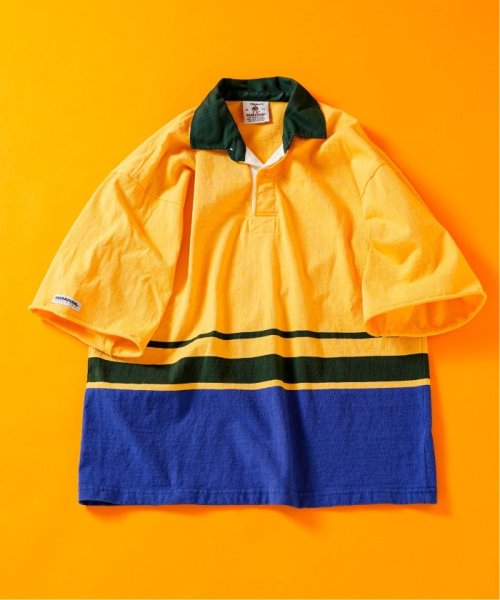 417 EDIFICE(フォーワンセブン　エディフィス)/BARBARIAN 417別注 RUGBY SHIRT H/S/イエロー