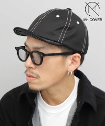 Mr.COVER(ミスターカバー)/Mr.COVER ミスターカバー 日本製 アンパイアキャップ 帽子 ショートバイザー ベースボールキャップ 野球帽/ブラック