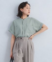 green label relaxing/［size SHORTあり］スタンド ショート スリーブ ポケット シャツ －マシンウォッシャブル・防シワ－/506065021