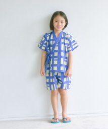 green label relaxing （Kids）(グリーンレーベルリラクシング（キッズ）)/GLR 甚平 モダンチェック/COBALT